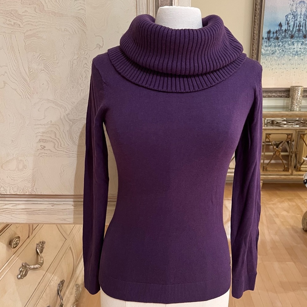NWT MICHAEL Michael Kors Removable Cowl Neck Long-Sleeve Sweater - Picture 1 of 16